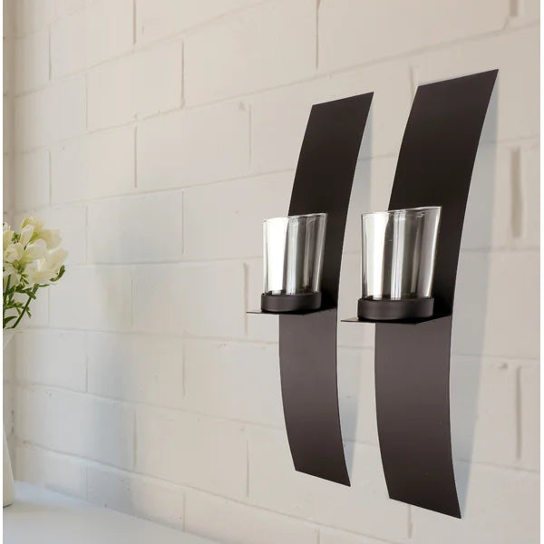 2 Piece Metal Wall Sconce Set (Set of 2)