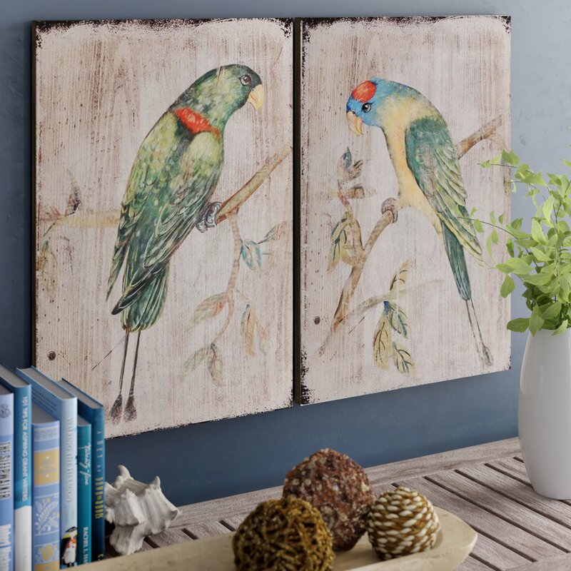 2 Piece Parrot Wall Décor Set 1468CDR