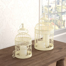 Load image into Gallery viewer, 2 Piece Pawlowski Decorative Metal Bird Cage Set
