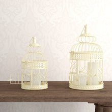 Load image into Gallery viewer, 2 Piece Pawlowski Decorative Metal Bird Cage Set
