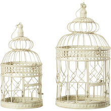 Load image into Gallery viewer, 2 Piece Pawlowski Decorative Metal Bird Cage Set
