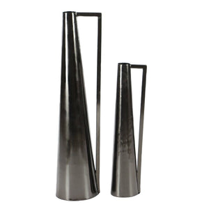 2 Piece Riedel Metal Table Vase Set
