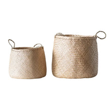 Load image into Gallery viewer, 2 Piece Seagrass Basket Set
