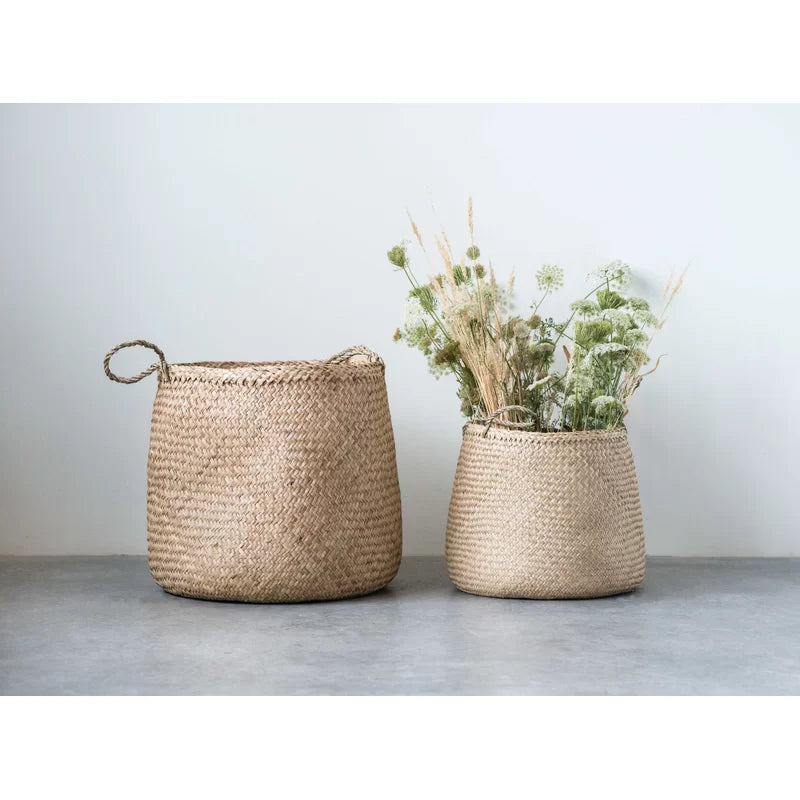 2 Piece Seagrass Basket Set