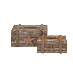 2 Piece Wood Box Set