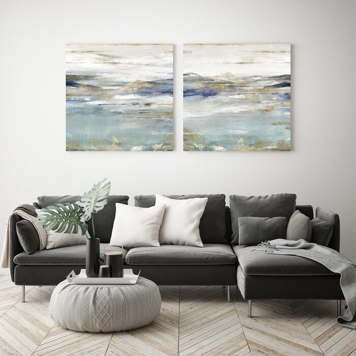 36'' H x 72'' W x 1.5'' D 2 Piece Wrapped Canvas Painting