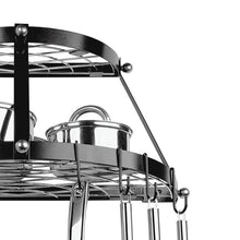 Load image into Gallery viewer, 2 Shelf Wall Mount Pot Rack
