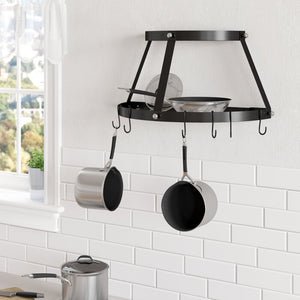 2 Shelf Wall Mount Pot Rack