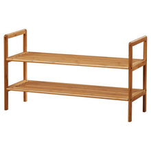 Load image into Gallery viewer, 2 Tier 8 Pair Shoe Rack #2527HW
