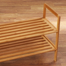 Load image into Gallery viewer, 2 Tier 8 Pair Shoe Rack #2527HW
