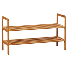 Load image into Gallery viewer, 2 Tier 8 Pair Shoe Rack #2527HW
