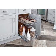 Load image into Gallery viewer, Silver/Gray 2 Tier Kitchen Cabinet Pull Out Drawer 7213
