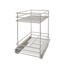 Load image into Gallery viewer, Silver/Gray 2 Tier Kitchen Cabinet Pull Out Drawer 7213
