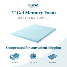 Load image into Gallery viewer, 2&quot; Gel Memory Foam Mattress TWIN/XL Topper 7377RR
