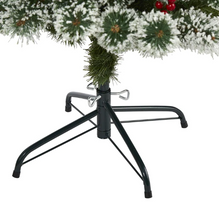 Load image into Gallery viewer, 5 ft. Pre-Lit Frosted Swiss Pine Artificial Christmas Tree with 200 Clear LED Lights and Berries
