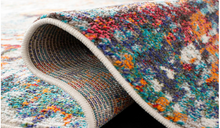 Load image into Gallery viewer, Madison Gray/Blue 2 ft. x 8 ft. Distressed Runner Rug
