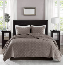 Load image into Gallery viewer, Madison Park Harper Full/Queen Coverlet Set in Taupe 1394CDR
