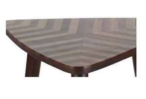 Dark Brown Mango Wood Modern Accent Table (SET OF 2)
