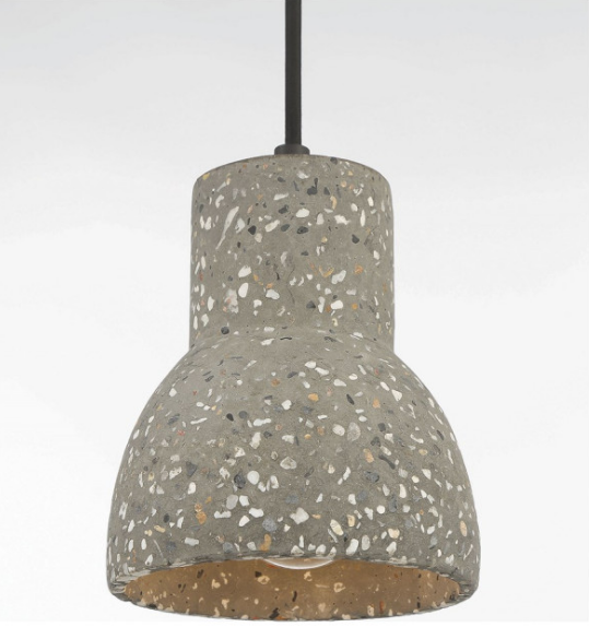 Savoy House Meridian 1 Light Mini-Pendant M70095CMBK, Concrete 6240RR