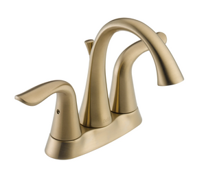 Delta Lahara Centerset Bathroom Faucet with Pop-Up Drain Assembly - Includes Lifetime Warranty