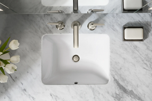 Kohler Caxton Rectangle 20-1/4" Undermount Bathroom Sink with Overflow 715AH