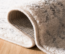 Load image into Gallery viewer, Tulum Ivory/Gray 9 ft. x 12 ft. Border Tribal Distressed Area Rug
