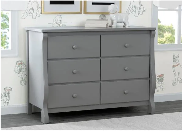 6-Drawer Grey Dresser 7405RR