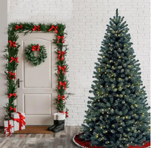 Load image into Gallery viewer, 6.5 ft. North Valley Blue Spruce Artificial Christmas Tree with Clear Lights
