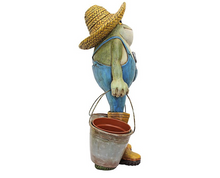 Load image into Gallery viewer, Buckets the Garden Frog Statue
