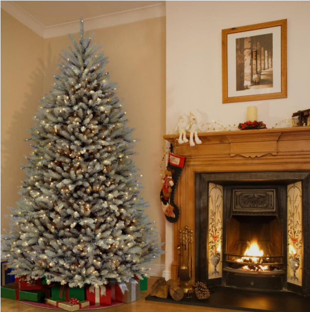 7.5 ft. Dunhill Blue Fir Artificial Christmas Tree with Clear Lights