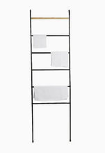 Load image into Gallery viewer, Mind Reader Black Freestanding Towel Rack 5256RR
