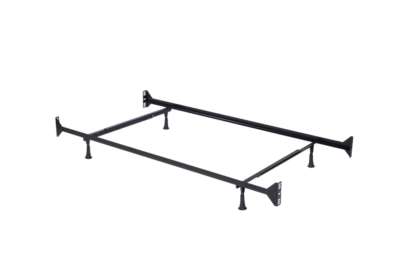 Hillsdale Furniture Traditional 4-Leg Full or Twin Bed Frame, Black 6070RR