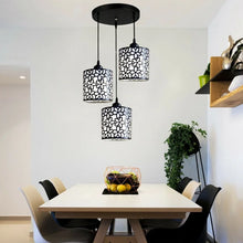 Load image into Gallery viewer, 3-Head Round Dining Room Ceiling, Hanging Light LED Pendant Lamp Adjustable Hight 39.4In
