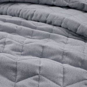 3-Piece Poly Cashmere Quilt Set With 2 Quilted Shams  3841RR