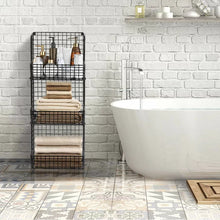 Load image into Gallery viewer, 3-Tier Fruit Stand &amp; Wall Mount Kitchen Storage Foldable Metal/Wire Basket
