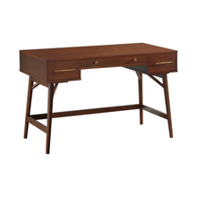 Load image into Gallery viewer, 3-drawer Writing Desk Walnut
