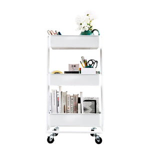 3-tier Rolling Steel Utility Cart with Wheels MRM1684