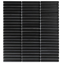 Load image into Gallery viewer, 3.5&quot; x 0.5&quot; Micro-beveled Porcelain Mosaic Sheet Tile (Set of 9) EC1414 (1 box)
