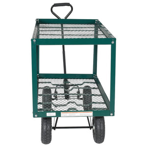 300 lbs Two Shelf Landscape Utility Cart 1782AH