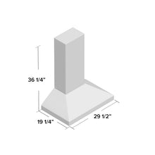 Load image into Gallery viewer, 30&quot; W103C Series 350 CFM Convertible Wall Mount Range Hood MRM1306
