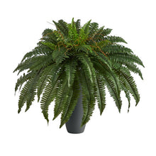 Load image into Gallery viewer, Faux Fern Plant in Clay Planter
