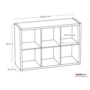 30'' H x 43.82'' W Cube Bookcase 5889RR