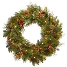 Load image into Gallery viewer, 30&#39;&#39; Lighted Wreath
