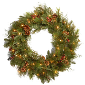 30'' Lighted Wreath