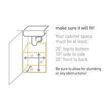 Load image into Gallery viewer, 30 Liter / 8 Gallon Under Counter Kitchen Cabinet Pull-Out Trash Can
