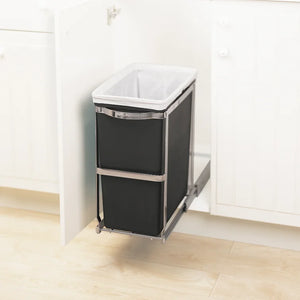 30 Liter / 8 Gallon Under Counter Kitchen Cabinet Pull-Out Trash Can