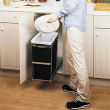 Load image into Gallery viewer, 30 Liter / 8 Gallon Under Counter Kitchen Cabinet Pull-Out Trash Can
