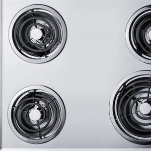 30" Electric Cooktop with 4 Burners