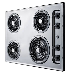 30" Electric Cooktop with 4 Burners