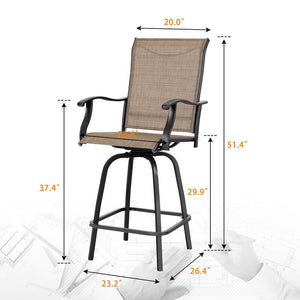 30" Swivel Bar Stool (SET OF 2)